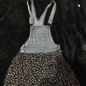 Overall/ skirt mini dress